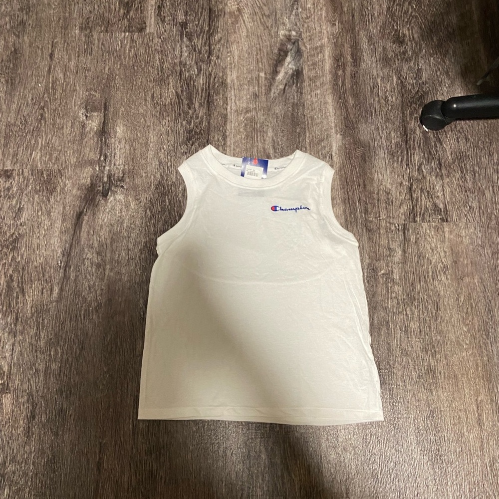 Champion Kids White Tank Top